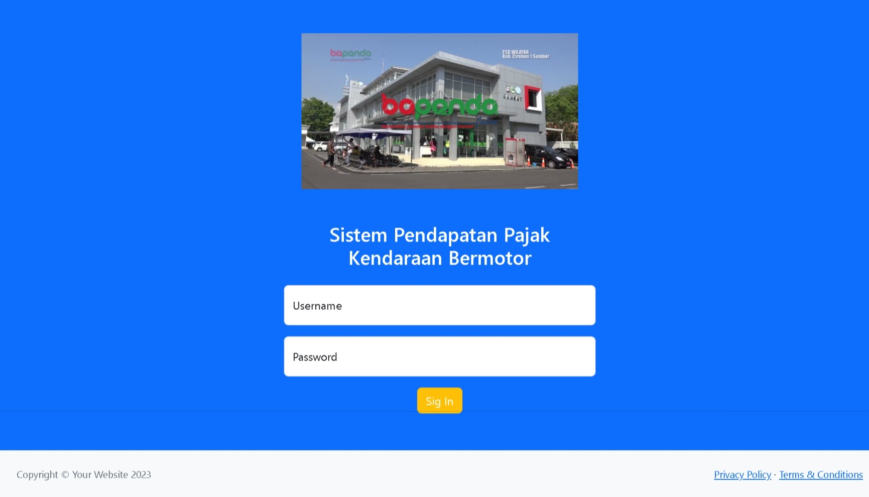 Sistem Pendapatan Pajak Kendaraan Bermotor