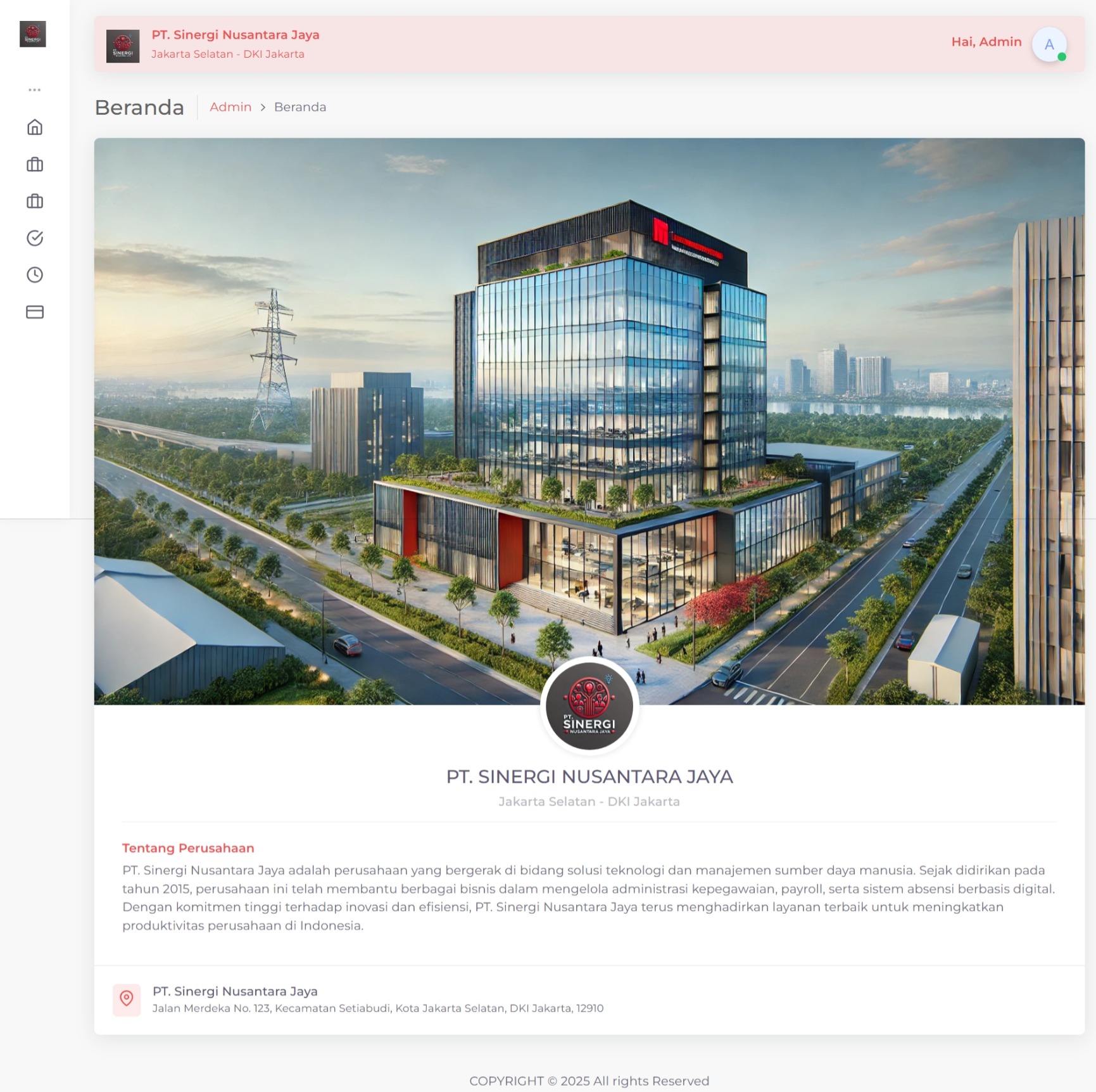 Sistem Manajemen Perusahaan (SIM Kepegawaian/HRIS)